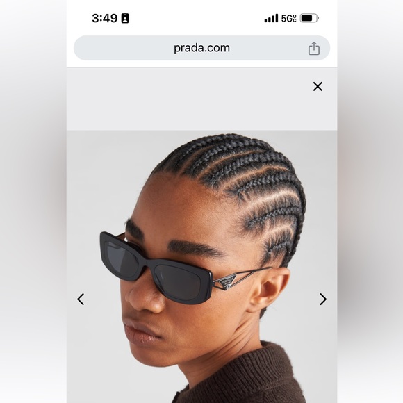 Authentic PRADA sunglasses with triangle logo - Picture 10 of 12